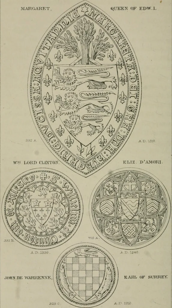 An illustration from Heraldry, historical and popular, 1864, leaf 578