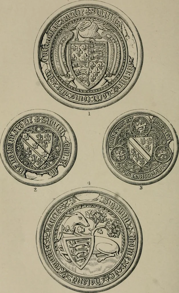 An illustration from Heraldry, historical and popular, 1864, leaf 582