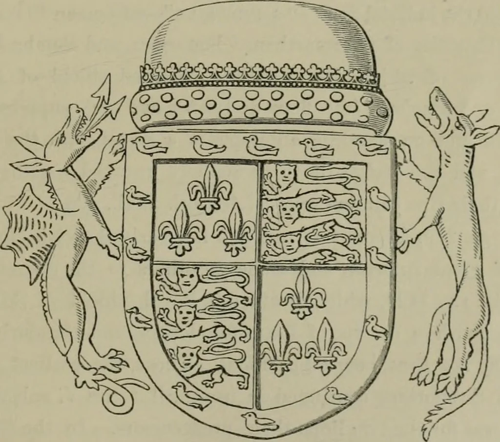 An illustration from Heraldry, historical and popular, 1864, leaf 589