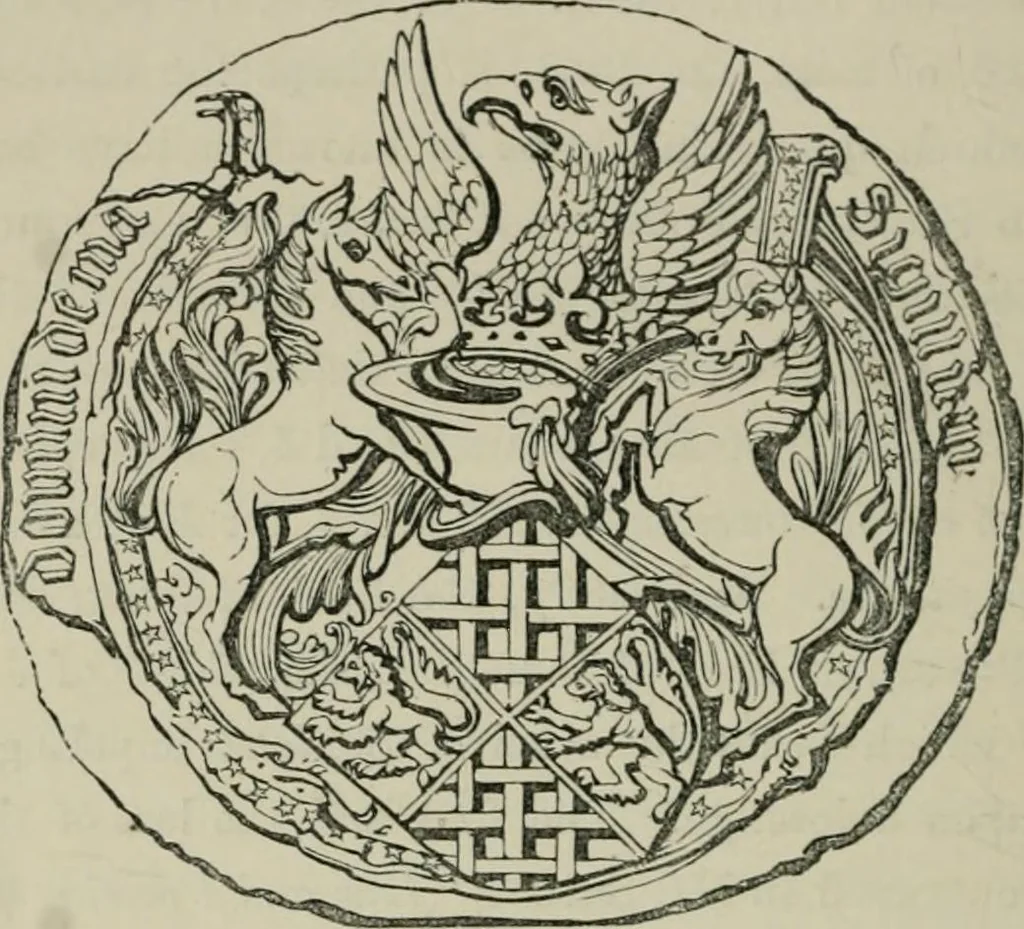 An illustration from Heraldry, historical and popular, 1864, leaf 592