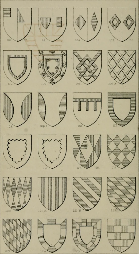 An illustration from Heraldry, historical and popular, 1864, leaf 60