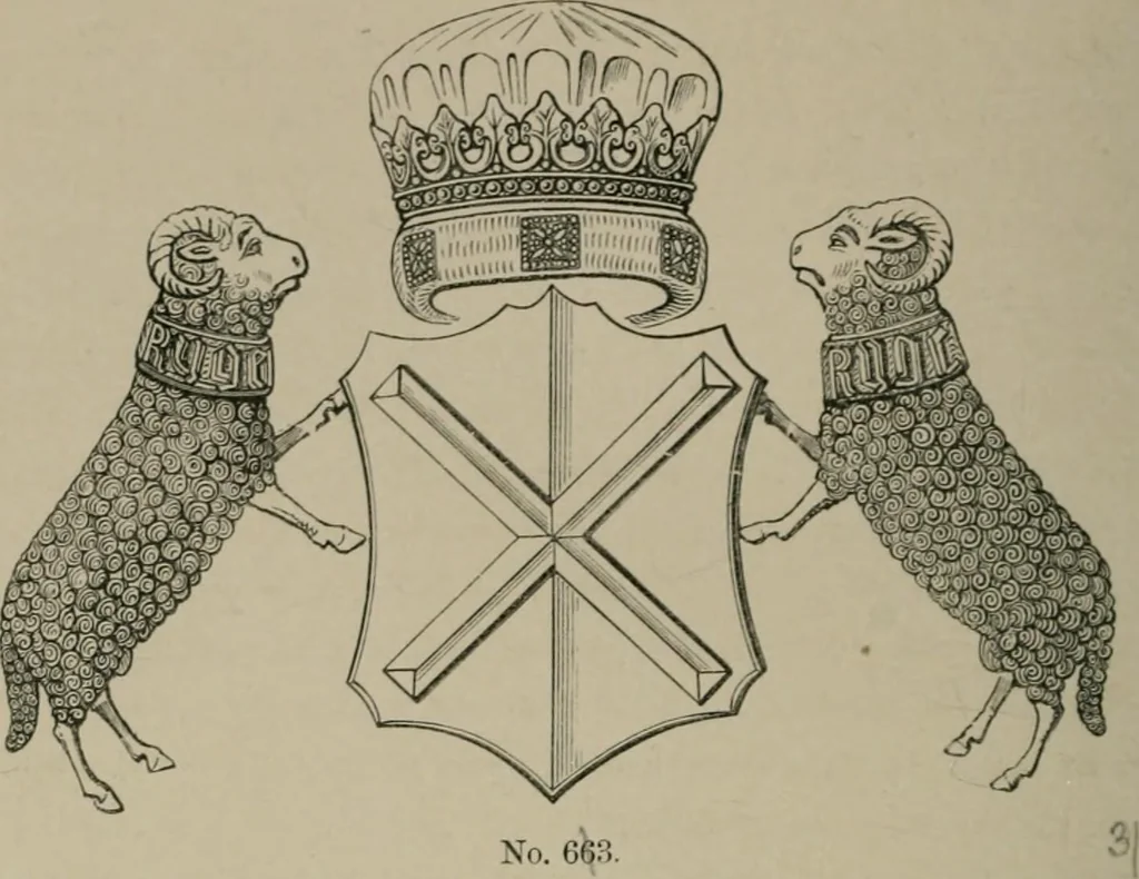An illustration from Heraldry, historical and popular, 1864, leaf 628