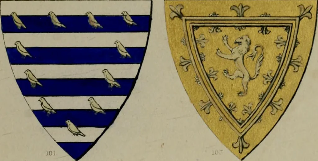 An illustration from Heraldry, historical and popular, 1864, leaf 63