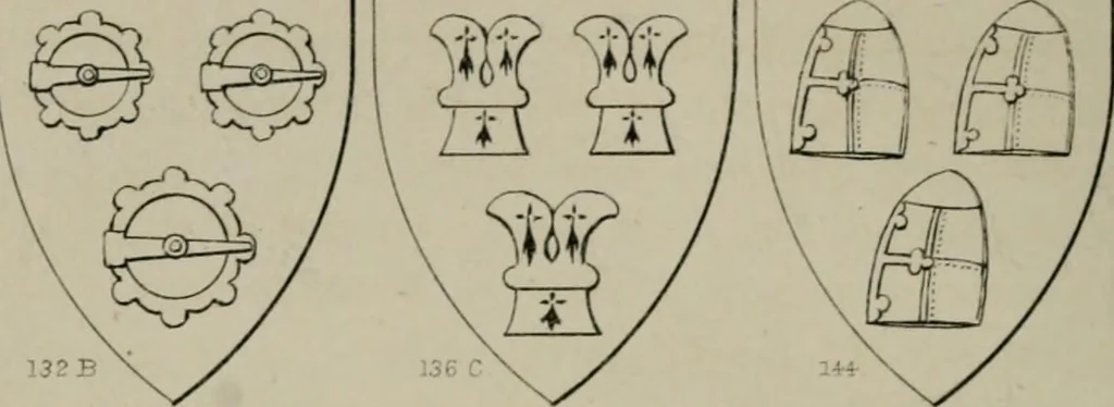 An illustration from Heraldry, historical and popular, 1864, leaf 642