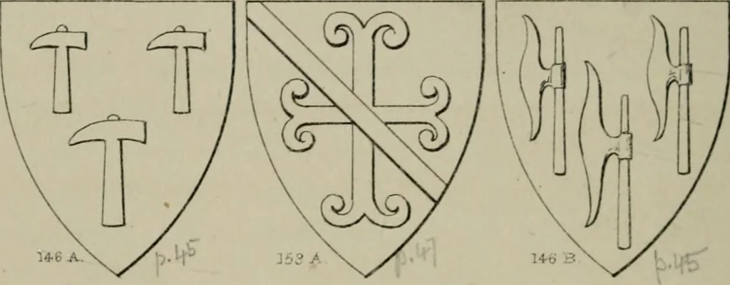 An illustration from Heraldry, historical and popular, 1864, leaf 642