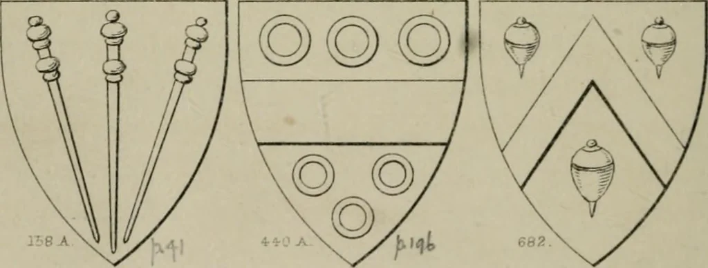 An illustration from Heraldry, historical and popular, 1864, leaf 642