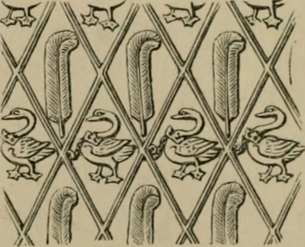An illustration from Heraldry, historical and popular, 1864, leaf 70