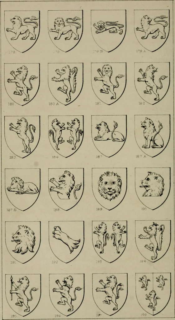 An illustration from Heraldry, historical and popular, 1864, leaf 96