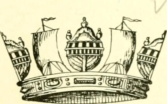An illustration from Heraldry illustrated. Being a short account of the origin and history of heraldry and an explanation of its nature, with practical directions for drawing and painting coats of arms, to which is added a glossary of the terms used in the science of heraldry .., 1897, leaf 191