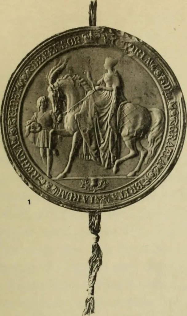 An illustration from Heraldry in Scotland : including a recension of 'The law and practice of heraldry in Scotland' by the late George Seton, 1914, leaf 168