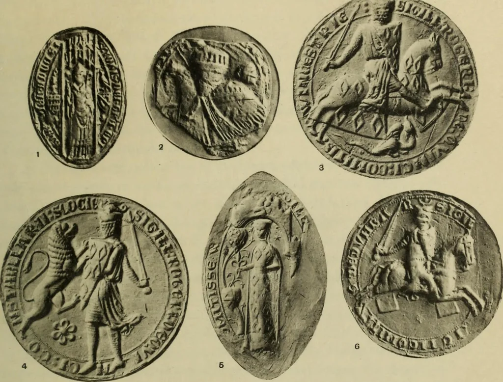 An illustration from Heraldry in Scotland : including a recension of 'The law and practice of heraldry in Scotland' by the late George Seton, 1914, leaf 176