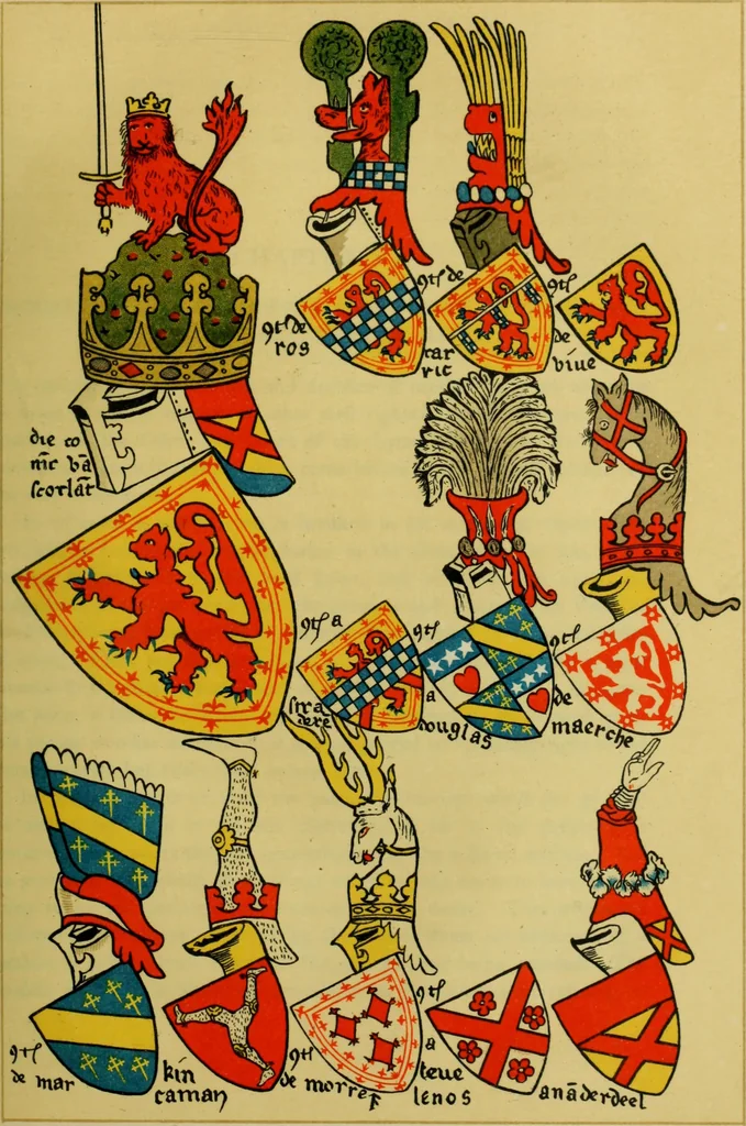 An illustration from Heraldry in Scotland : including a recension of 'The law and practice of heraldry in Scotland' by the late George Seton, 1914, leaf 208