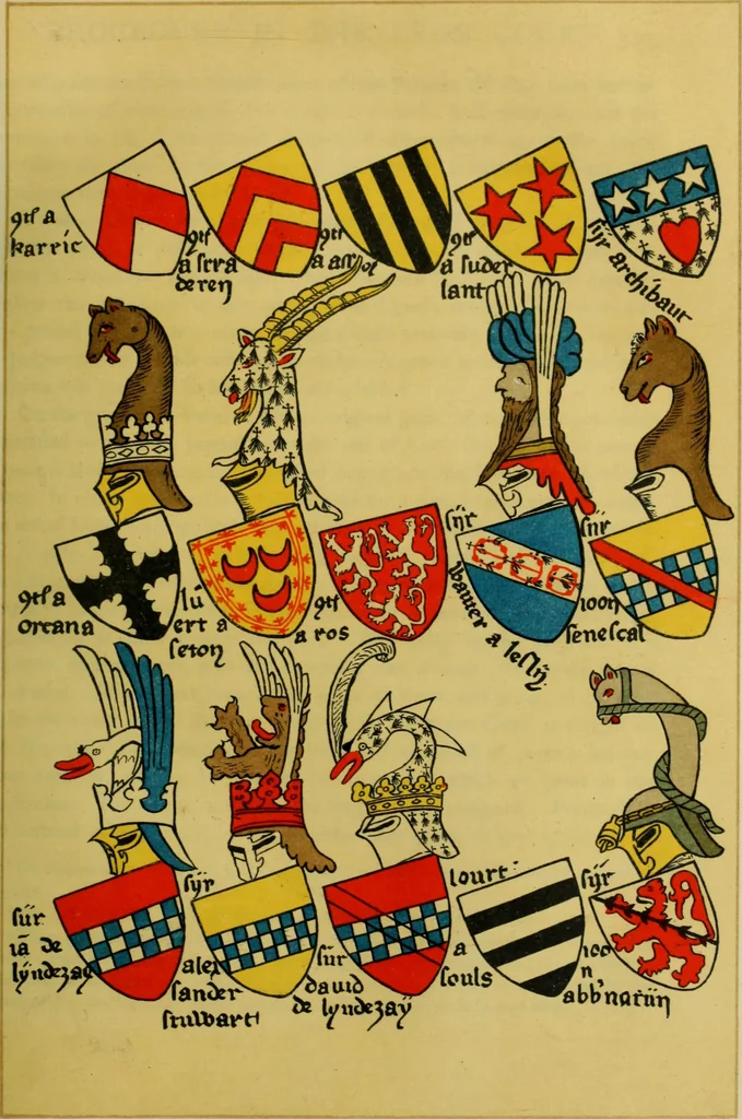 An illustration from Heraldry in Scotland : including a recension of 'The law and practice of heraldry in Scotland' by the late George Seton, 1914, leaf 216