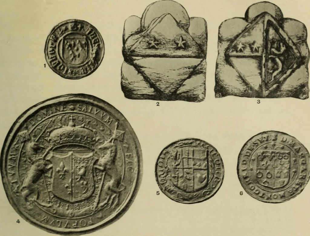 An illustration from Heraldry in Scotland : including a recension of 'The law and practice of heraldry in Scotland' by the late George Seton, 1914, leaf 312