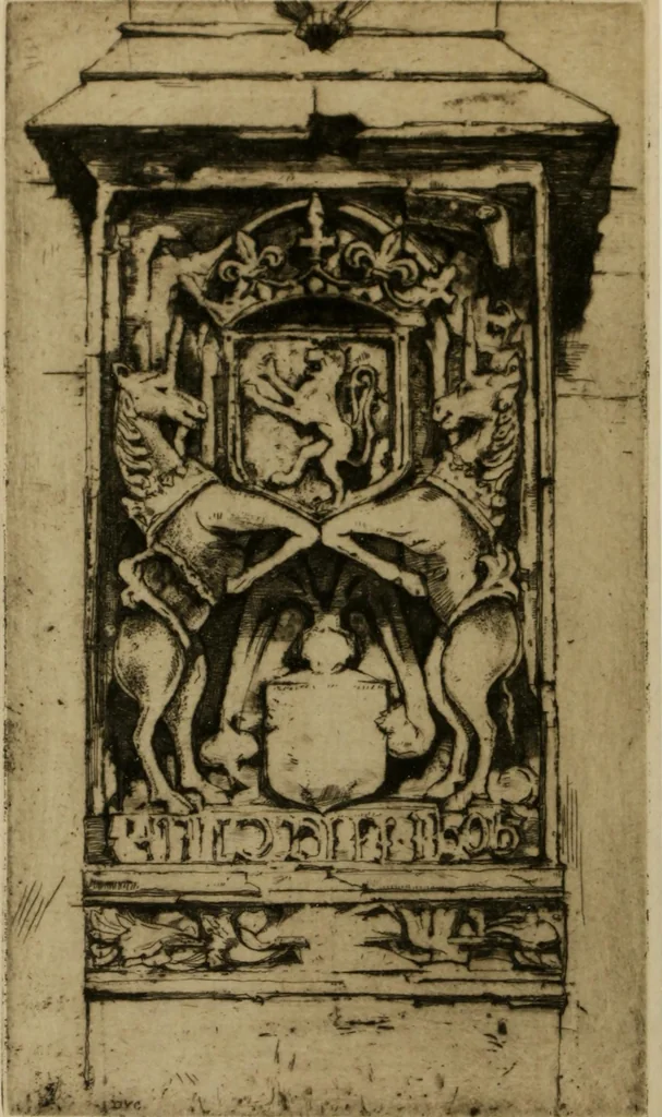 An illustration from Heraldry in Scotland : including a recension of 'The law and practice of heraldry in Scotland' by the late George Seton, 1914, leaf 9