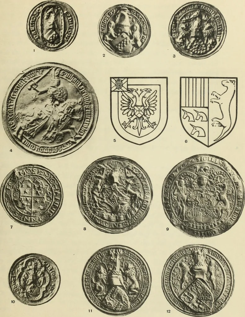 An illustration from Heraldry in Scotland : including a recension of 'The law and practice of heraldry in Scotland' by the late George Seton, 1914, leaf 29