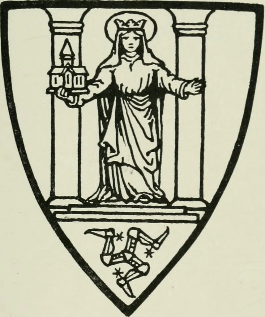 An illustration from Heraldry of the church: a handbook for decorators, 1911, leaf 100