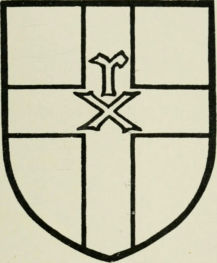 An illustration from Heraldry of the church: a handbook for decorators, 1911, leaf 106