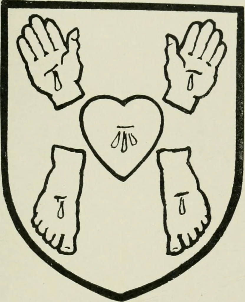 An illustration from Heraldry of the church: a handbook for decorators, 1911, leaf 110