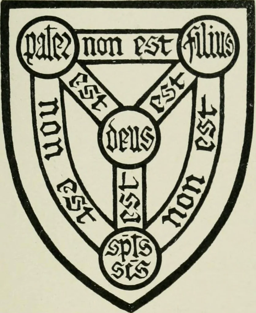 An illustration from Heraldry of the church: a handbook for decorators, 1911, leaf 114
