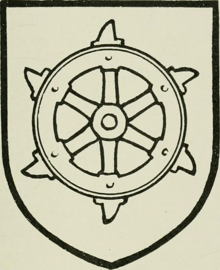 An illustration from Heraldry of the church: a handbook for decorators, 1911, leaf 134