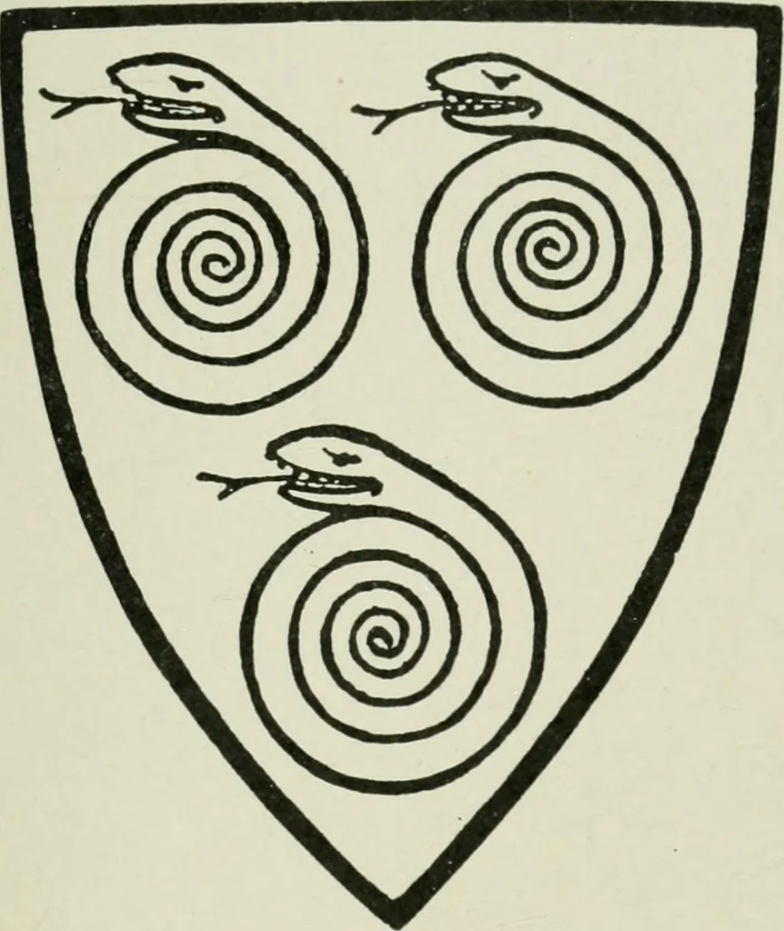 An illustration from Heraldry of the church: a handbook for decorators, 1911, leaf 150