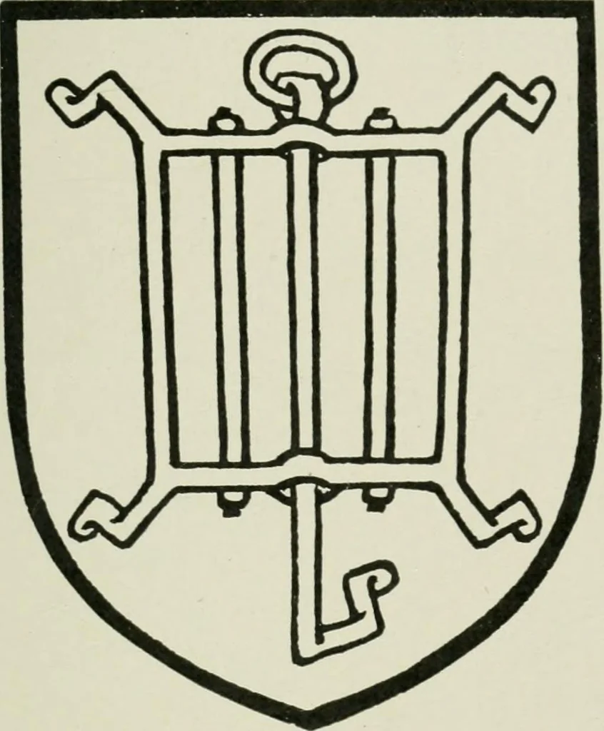 An illustration from Heraldry of the church: a handbook for decorators, 1911, leaf 154