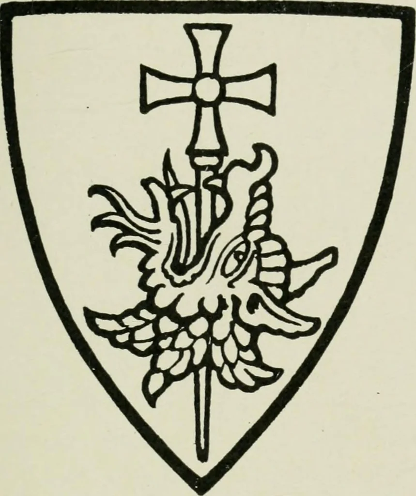 An illustration from Heraldry of the church: a handbook for decorators, 1911, leaf 156