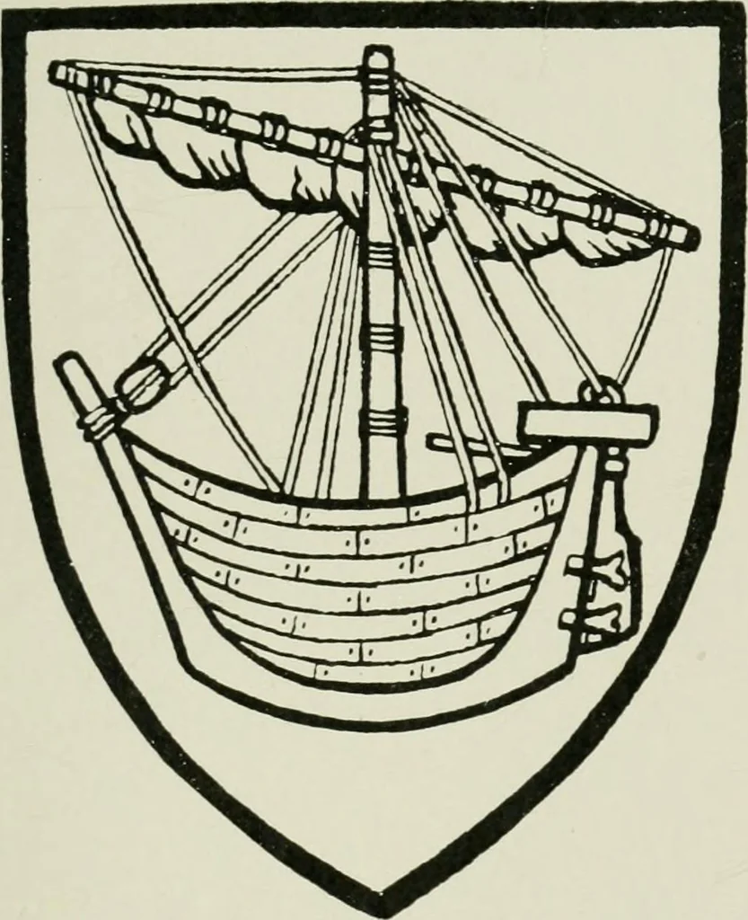 An illustration from Heraldry of the church: a handbook for decorators, 1911, leaf 186