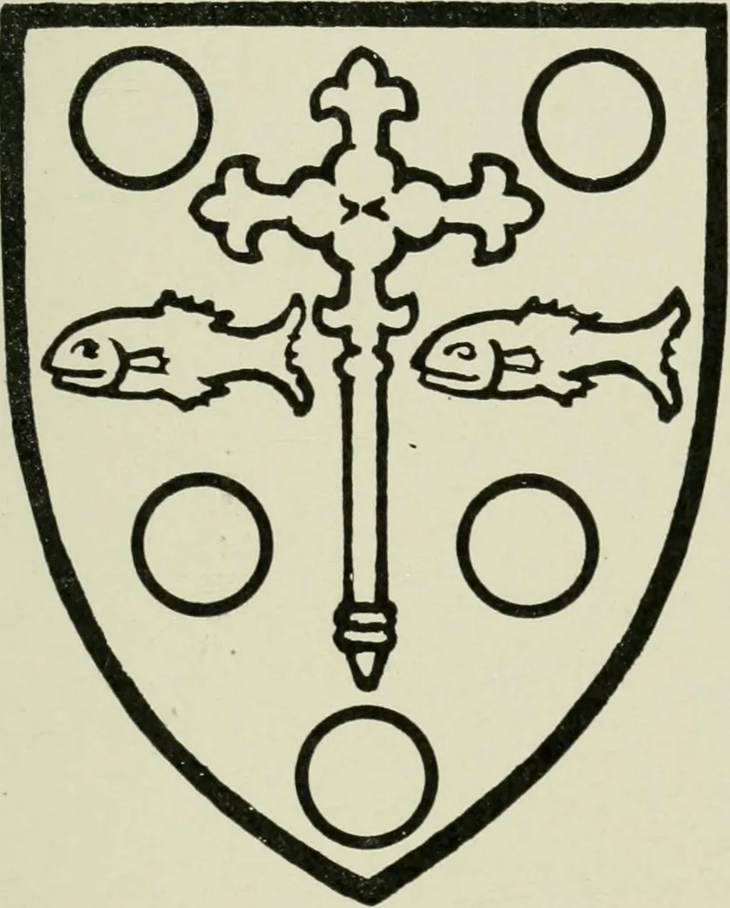 An illustration from Heraldry of the church: a handbook for decorators, 1911, leaf 196