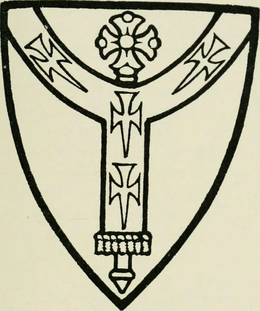 An illustration from Heraldry of the church: a handbook for decorators, 1911, leaf 28