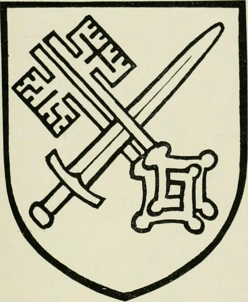 An illustration from Heraldry of the church: a handbook for decorators, 1911, leaf 32