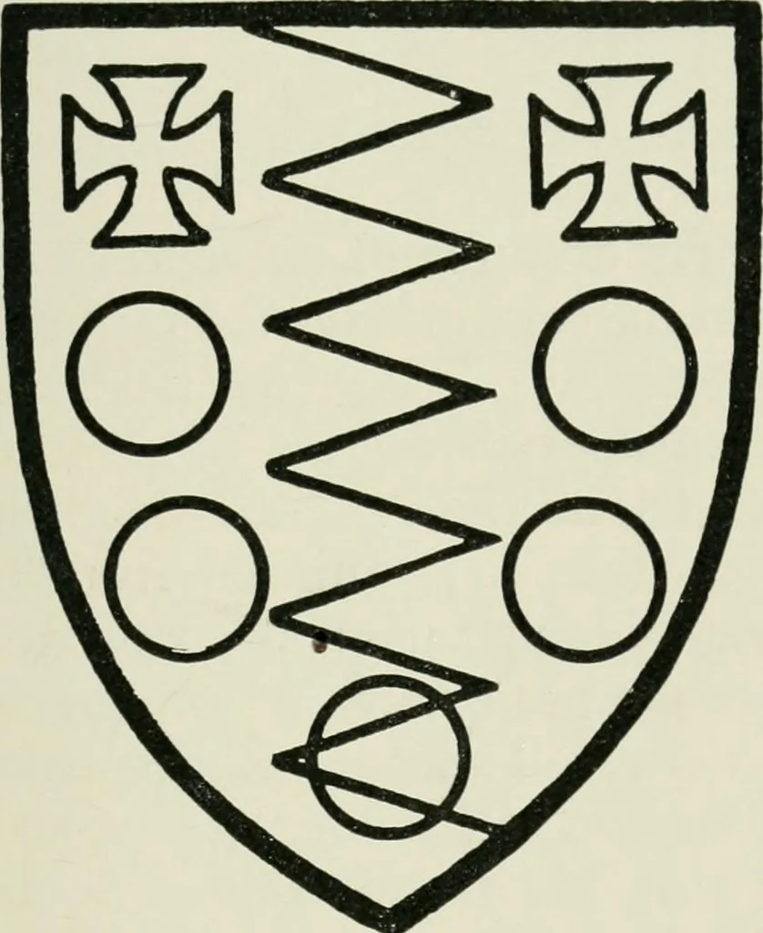An illustration from Heraldry of the church: a handbook for decorators, 1911, leaf 38