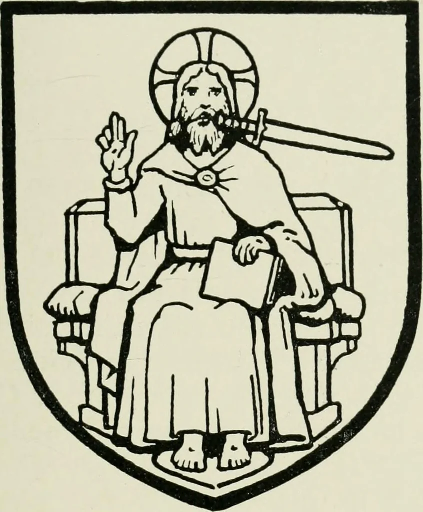 An illustration from Heraldry of the church: a handbook for decorators, 1911, leaf 42