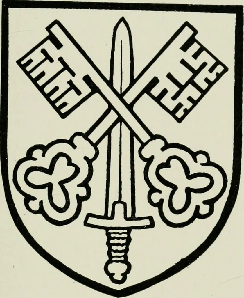 An illustration from Heraldry of the church: a handbook for decorators, 1911, leaf 46