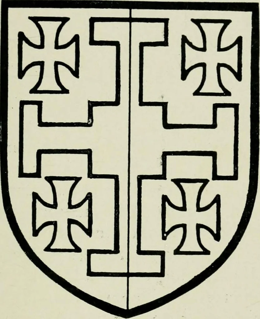 An illustration from Heraldry of the church: a handbook for decorators, 1911, leaf 52