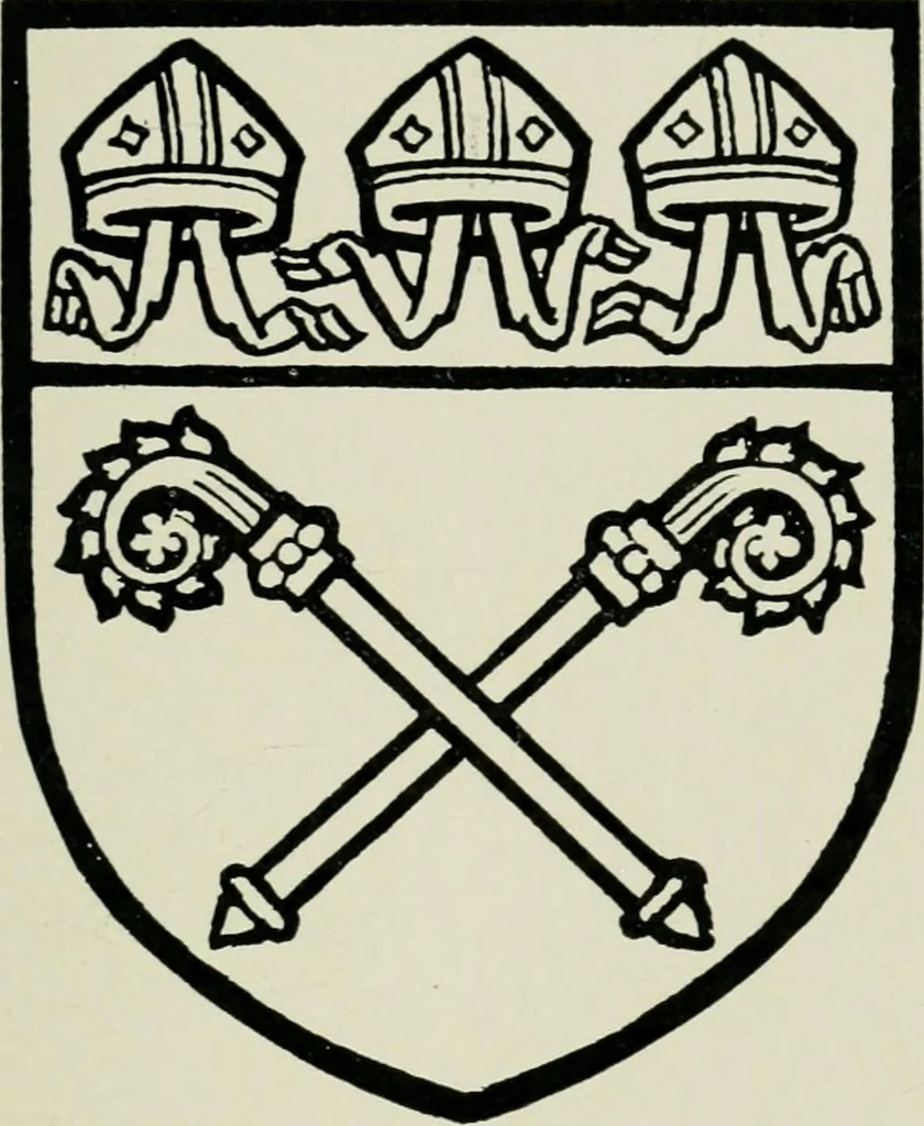 An illustration from Heraldry of the church: a handbook for decorators, 1911, leaf 56