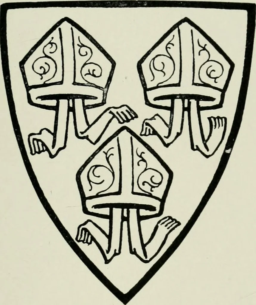 An illustration from Heraldry of the church: a handbook for decorators, 1911, leaf 58