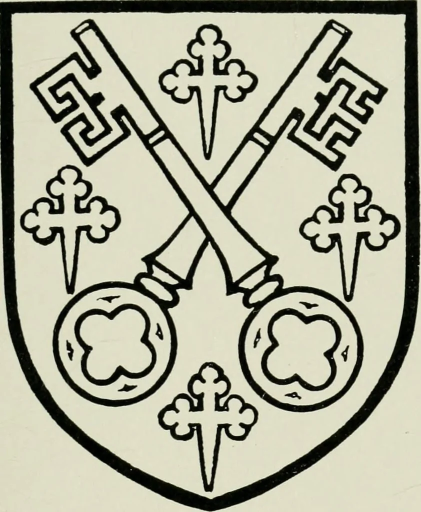 An illustration from Heraldry of the church: a handbook for decorators, 1911, leaf 62