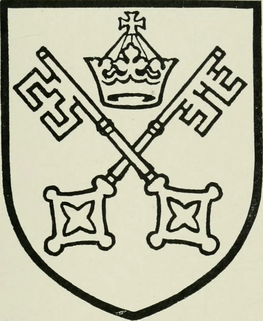 An illustration from Heraldry of the church: a handbook for decorators, 1911, leaf 84