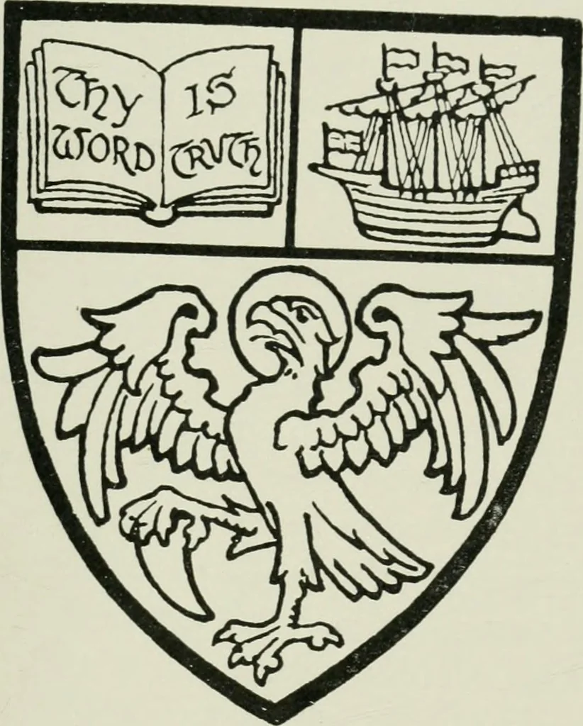An illustration from Heraldry of the church: a handbook for decorators, 1911, leaf 92