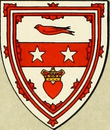An illustration from The heraldry of the Douglases : with notes on all the males of the family, descriptions of the arms, plates and pedigrees, 1907, leaf 105