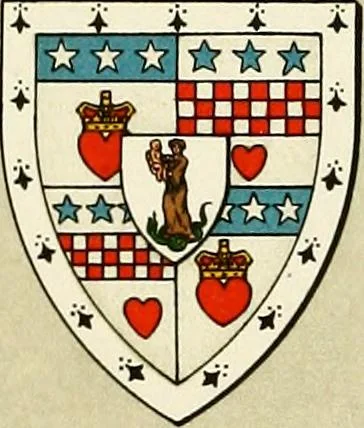An illustration from The heraldry of the Douglases : with notes on all the males of the family, descriptions of the arms, plates and pedigrees, 1907, leaf 105