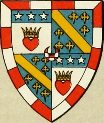 An illustration from The heraldry of the Douglases : with notes on all the males of the family, descriptions of the arms, plates and pedigrees, 1907, leaf 111