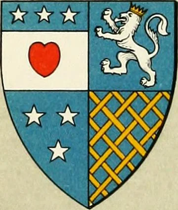 An illustration from The heraldry of the Douglases : with notes on all the males of the family, descriptions of the arms, plates and pedigrees, 1907, leaf 23