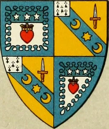 An illustration from The heraldry of the Douglases : with notes on all the males of the family, descriptions of the arms, plates and pedigrees, 1907, leaf 37