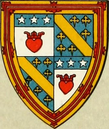 An illustration from The heraldry of the Douglases : with notes on all the males of the family, descriptions of the arms, plates and pedigrees, 1907, leaf 37