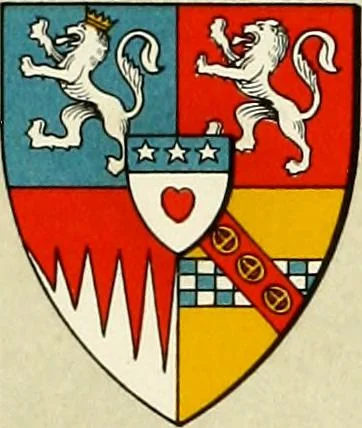 An illustration from The heraldry of the Douglases : with notes on all the males of the family, descriptions of the arms, plates and pedigrees, 1907, leaf 59
