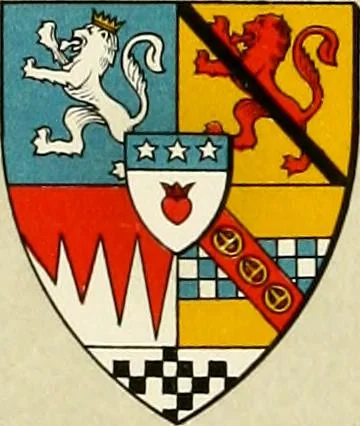An illustration from The heraldry of the Douglases : with notes on all the males of the family, descriptions of the arms, plates and pedigrees, 1907, leaf 59