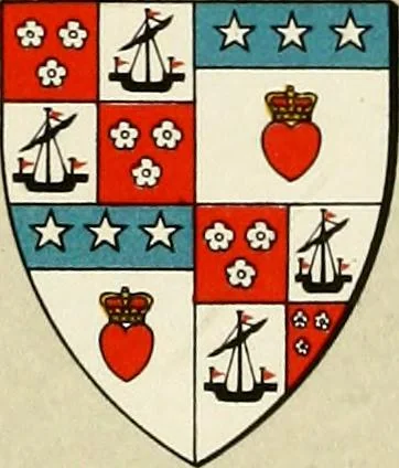 An illustration from The heraldry of the Douglases : with notes on all the males of the family, descriptions of the arms, plates and pedigrees, 1907, leaf 59